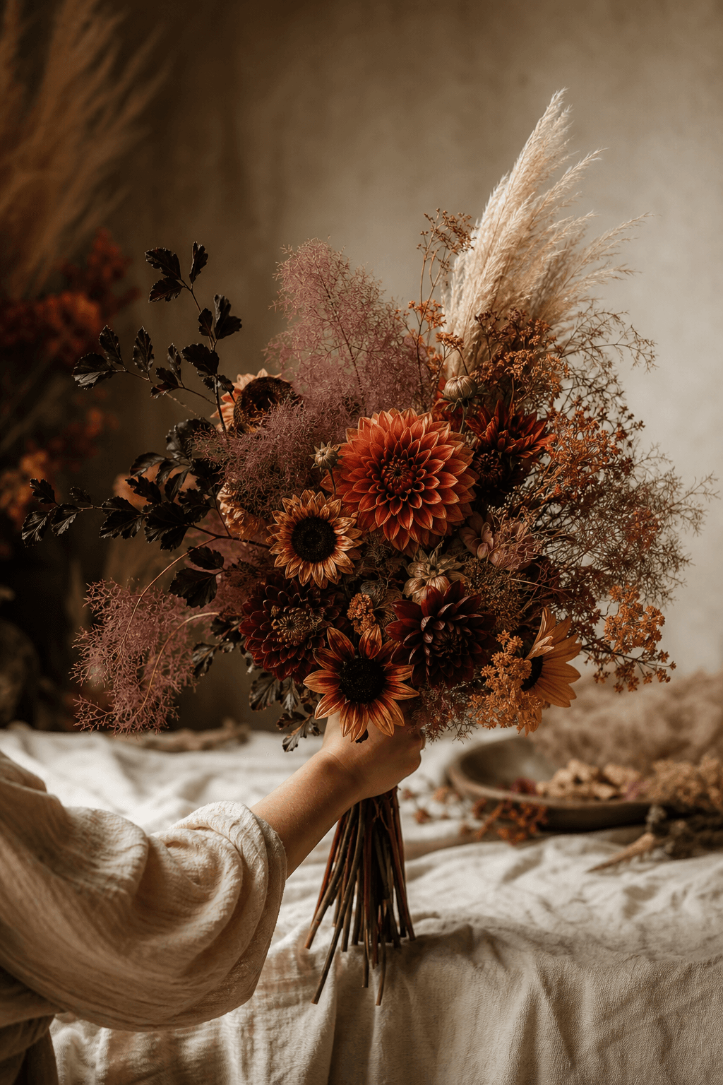 Harvest reception bouquet